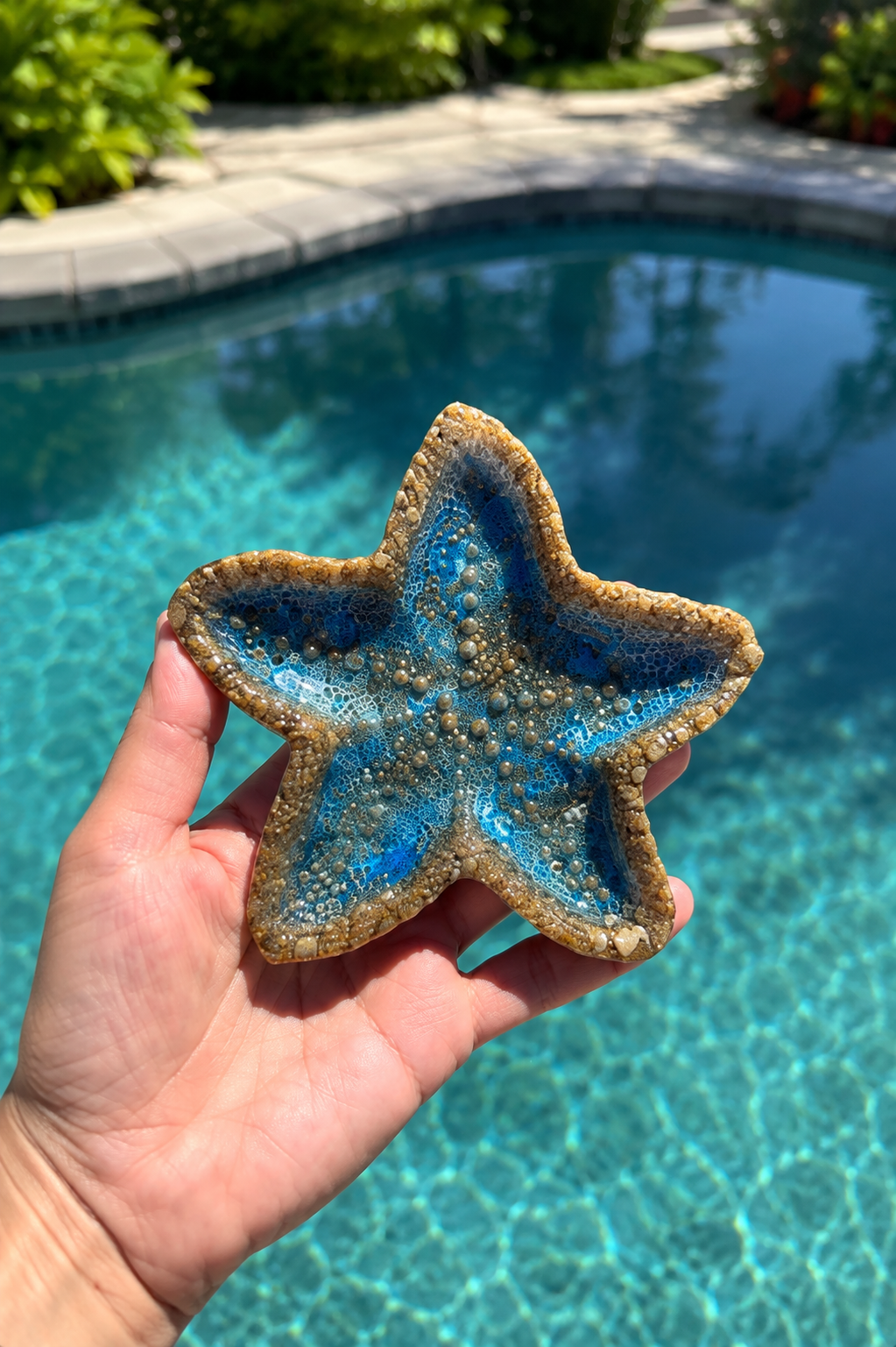 Ocean Resin Starfish Trinket Dish