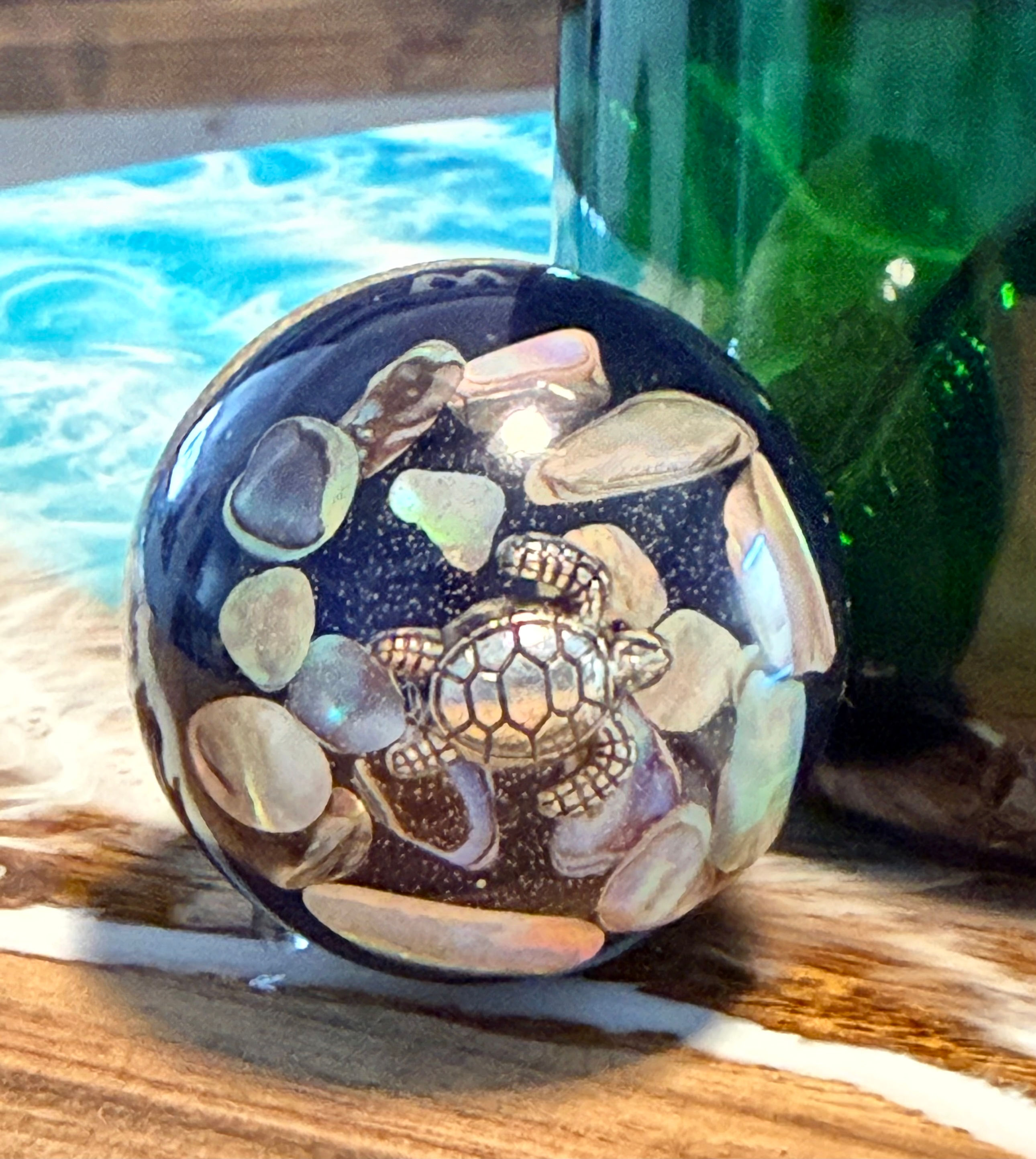 Ocean Resin Wine Bottle Toppers