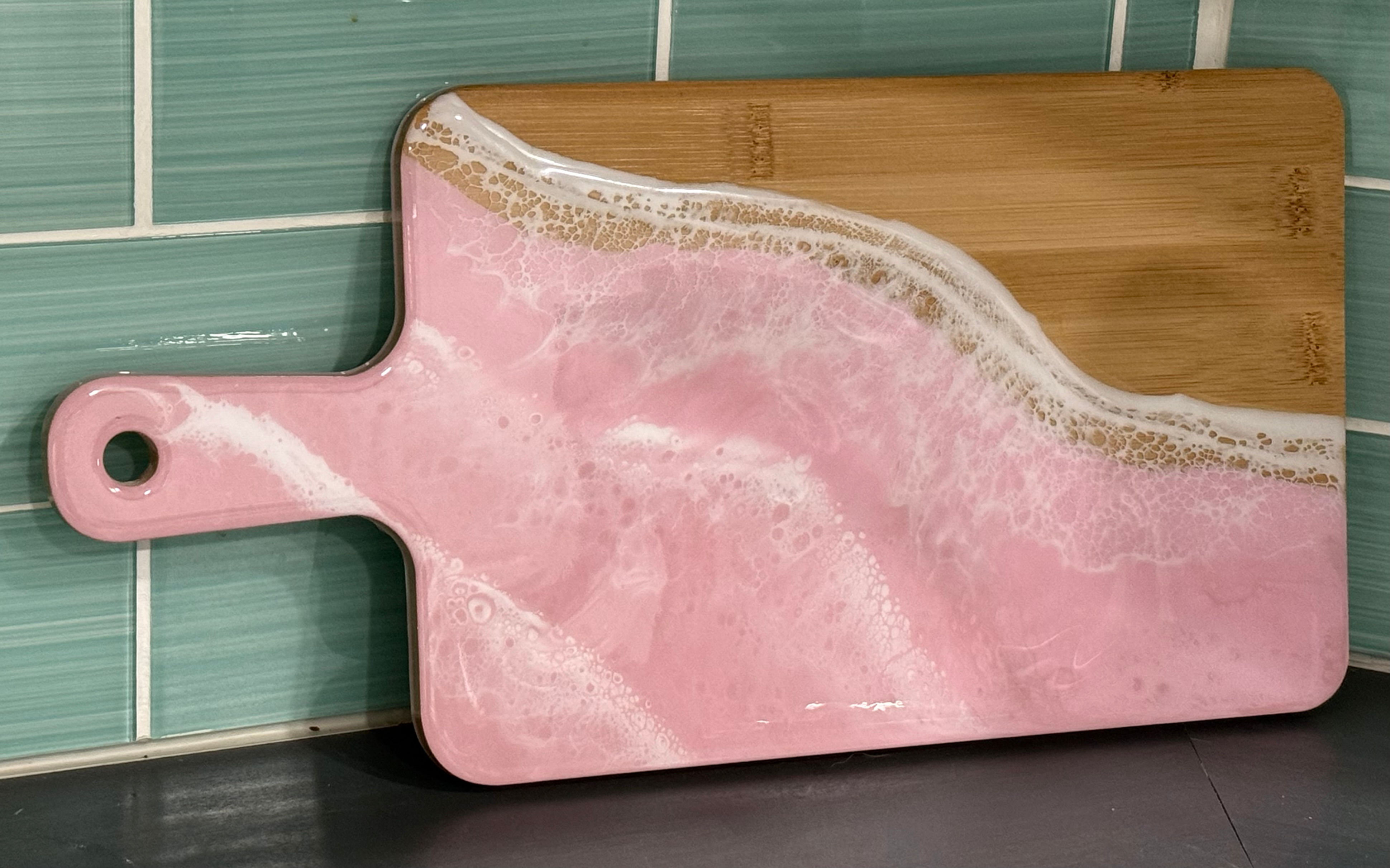 Bamboo Wood Resin Cutting/Charcuterie Board – 16" x 9"