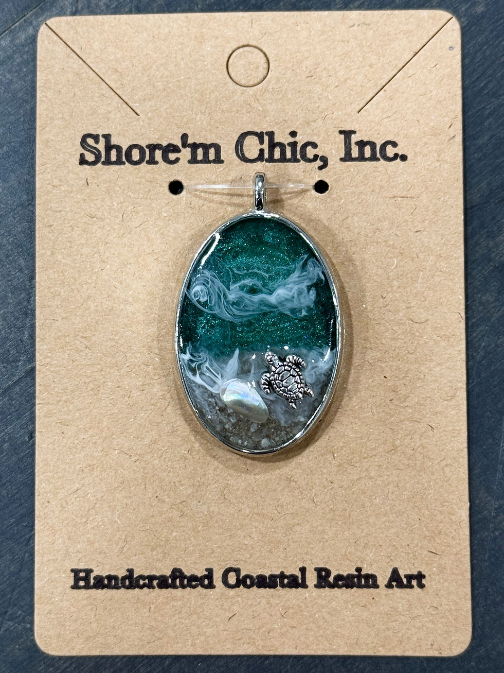 Thumbnail: Handcrafted Coastal Resin Pendant