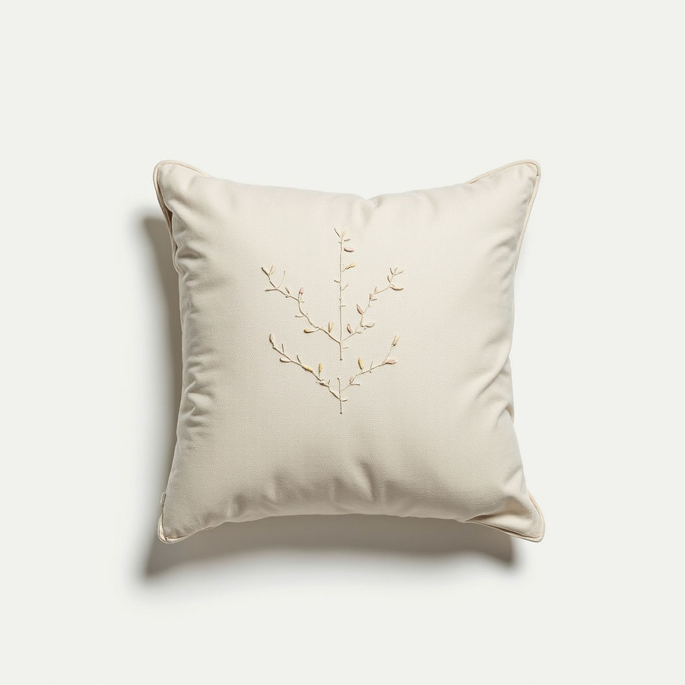 Embroidered Accent Pillow