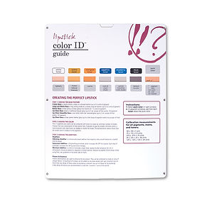 Slide Chart for Custom Blend Lipstick