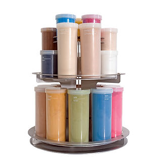 Round Mineral Powder Display