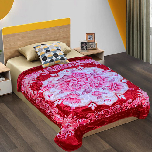 Dove Cloudy 2Ply Single Bed Blanket HBK Blankets Online