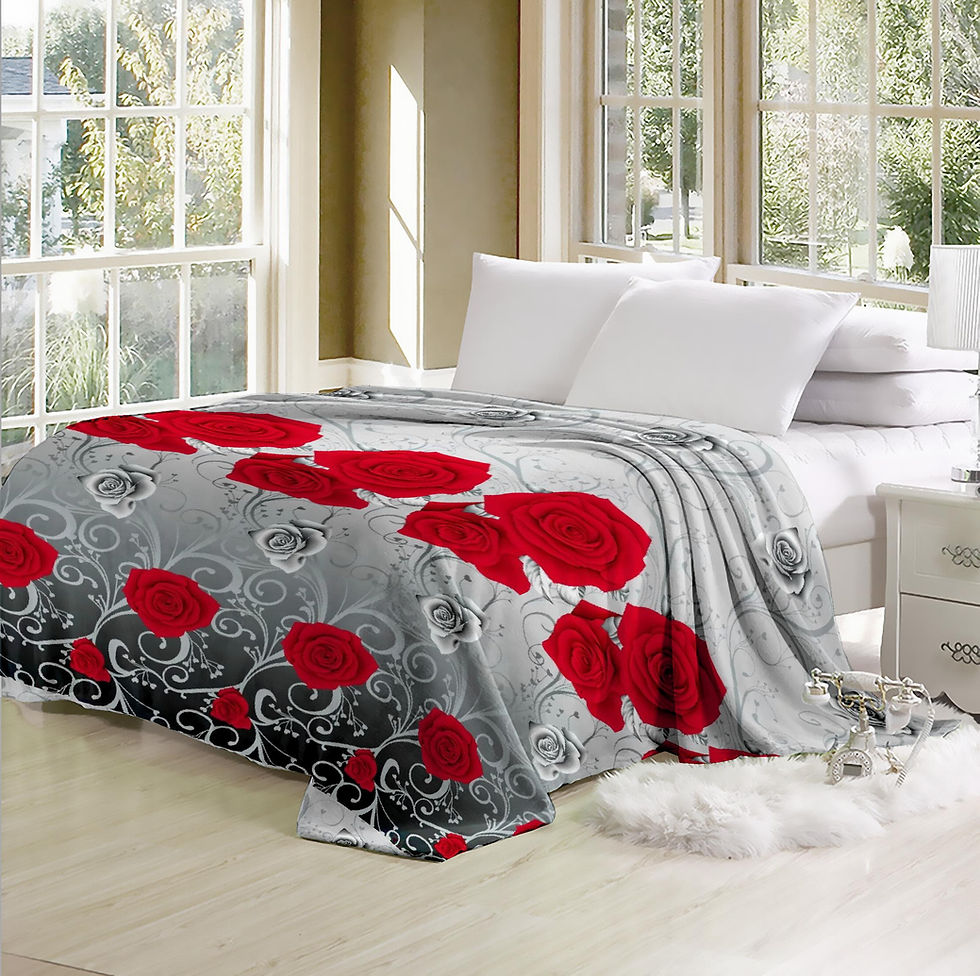 Thumbnail: HSH Flannel Blanket-Red Rose