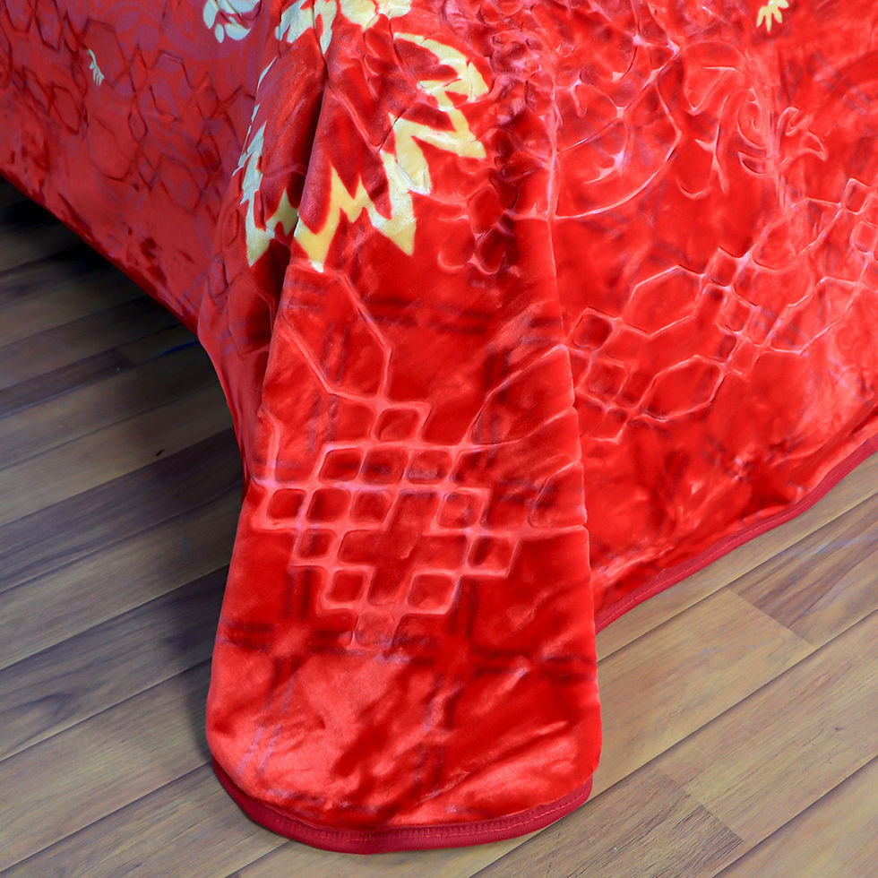 Thumbnail: Deer 1-Ply Double Bed Blanket