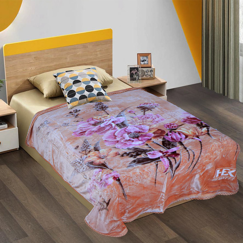 Dove Cloudy 2Ply Single Bed Blanket HBK Blankets Online