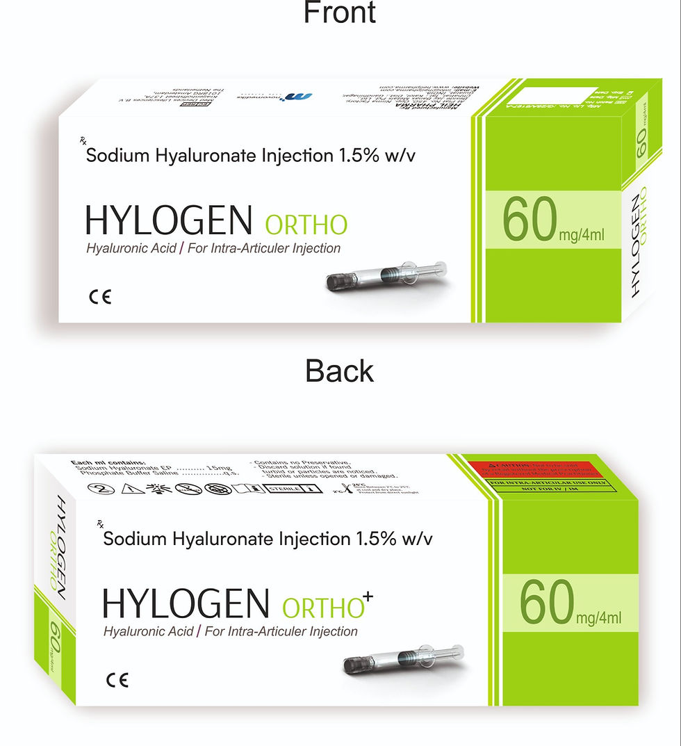 Sodium Hyaluronate 1.5% w/v 4ml PFS - Hylogen Ortho Plus 60mg/4ml PFS