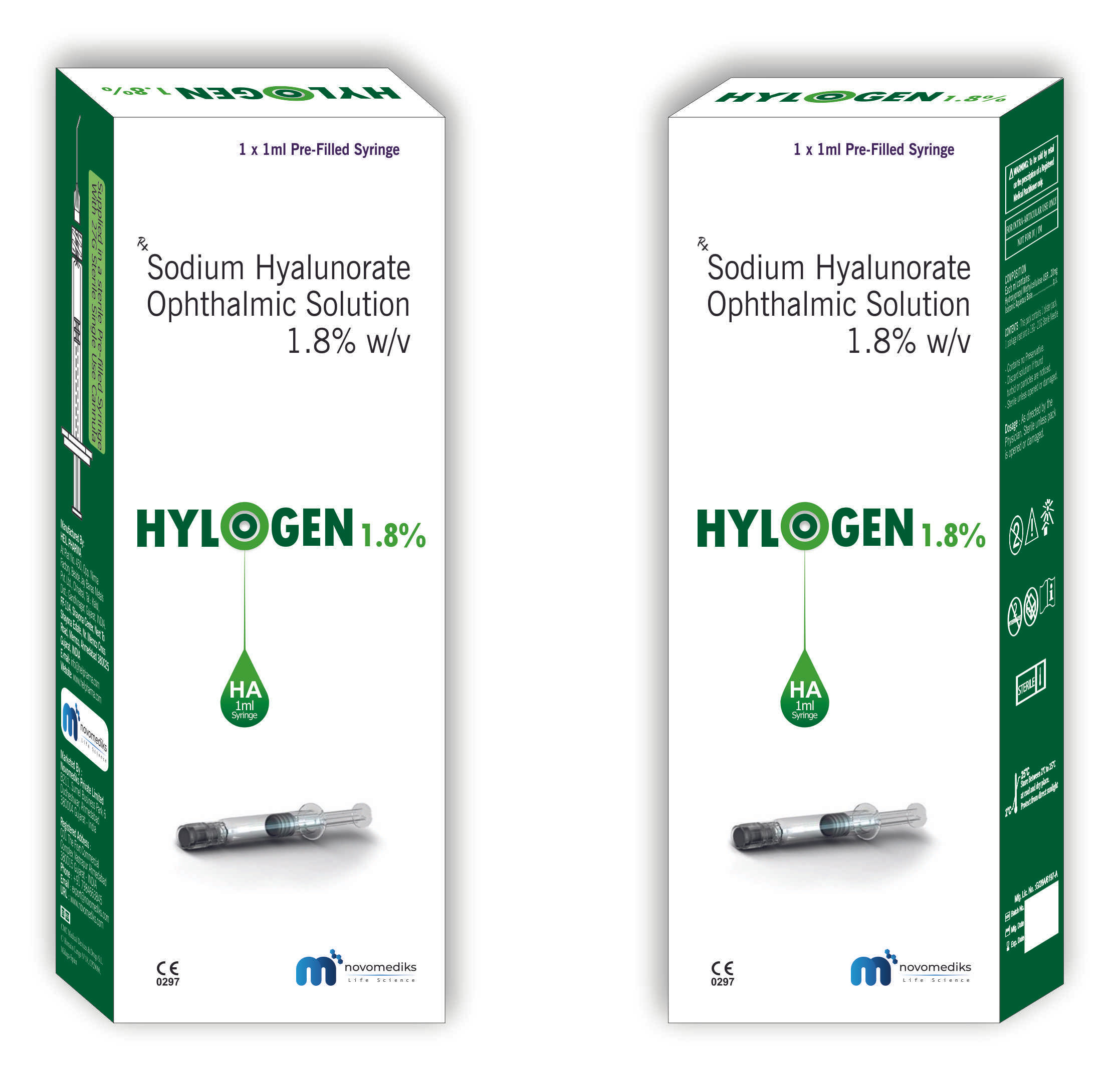 copy of Hylogen 1.8% - Sodium Hyaluronate Ophthalmic Solution 1.8%w/v 1ml PFS
