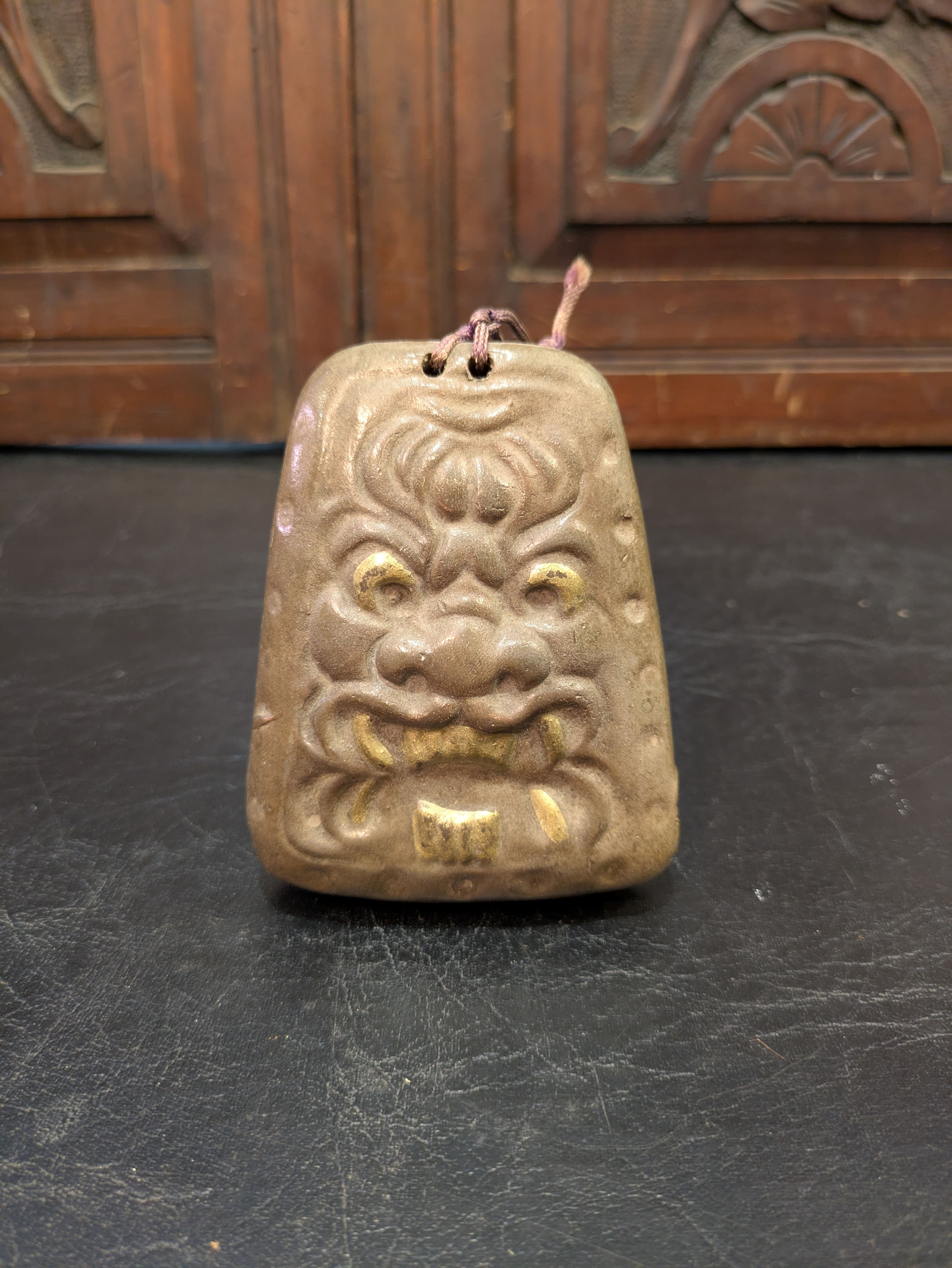 Antique Japanese Buddhist Ceremonial Bell – Dainichi Nyorai Inscription