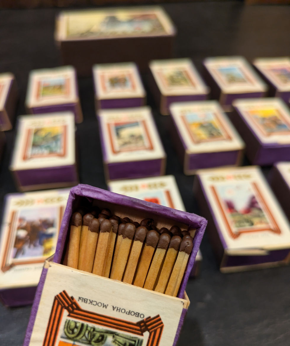 Миниатюра: Vintage Soviet WWII Commemorative Matchbox Set – 1945–1975 Victory Anniversary