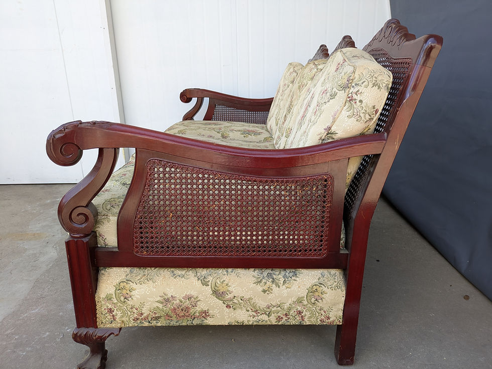 Прев'ю: Vintage Timber Lounge Suite – Sofa & Two Armchairs (Set)
