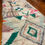 サムネイル： Natural Green Symbols - Azilal Runner - Moroccan Rug 3.1 X .85m