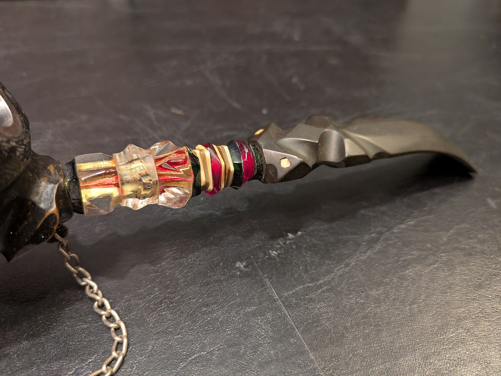 Miniaturbild: Vintage Carved Demon-Head Smoking Pipe – Soviet Prison Art