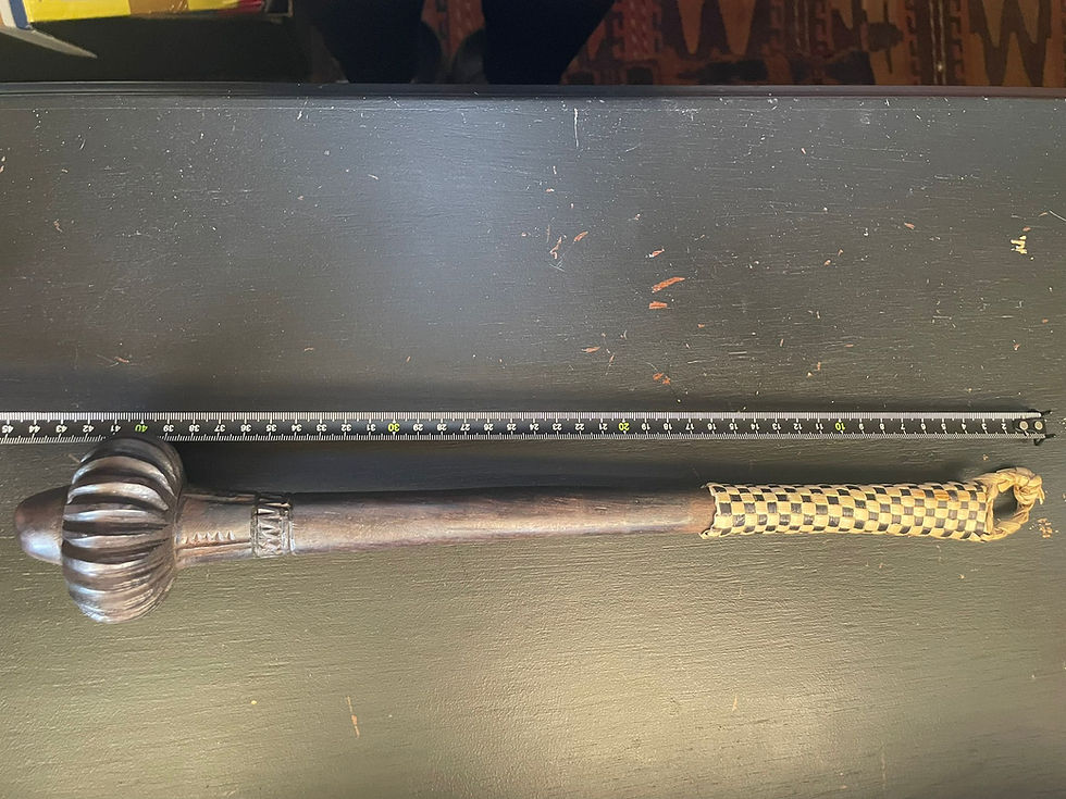 Miniatúra: Fiji Island Hand-Carved Ula Throwing War Club – 42cm South Pacific Tribal Weapon