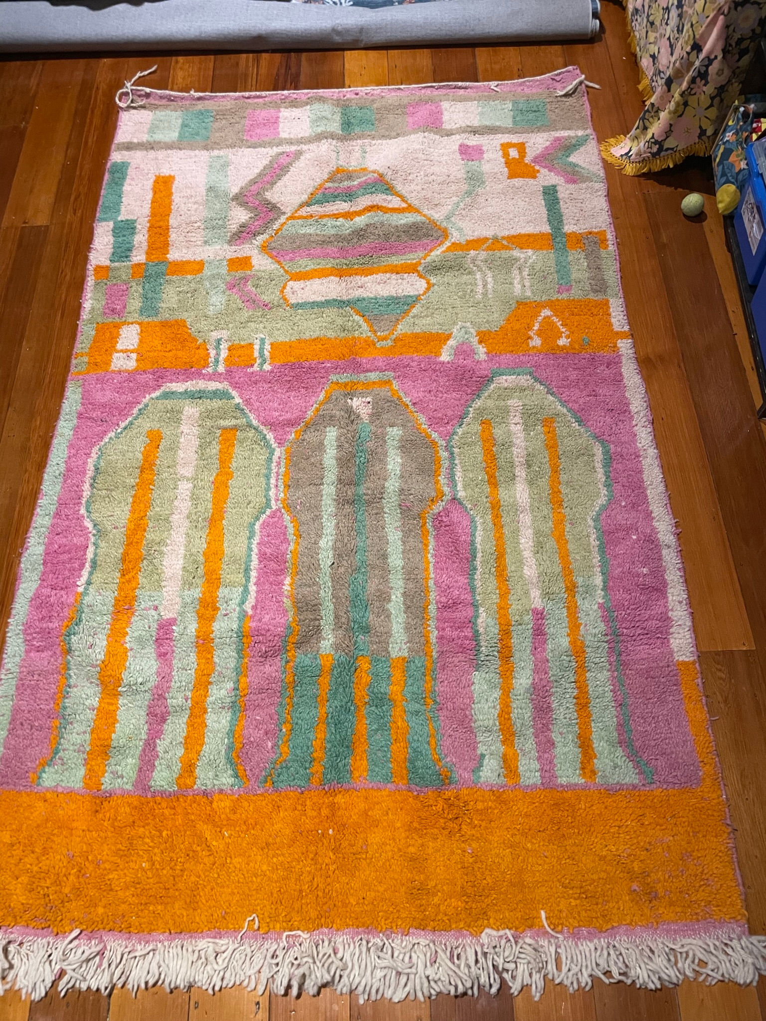 Snap Crackle Pop - Azilal - Colourful Authentic - Moroccan Rug 2.6 X 1.6cm