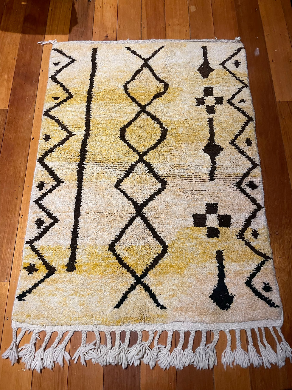 Miniaturbild: Criss Cross, Large Authentic Premium Beni Ourain Moroccan Rug, 1.65x1.15m