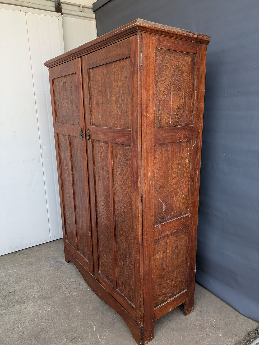 Miniature : Timber Wardrobe / Storage Cabinet – Vintage