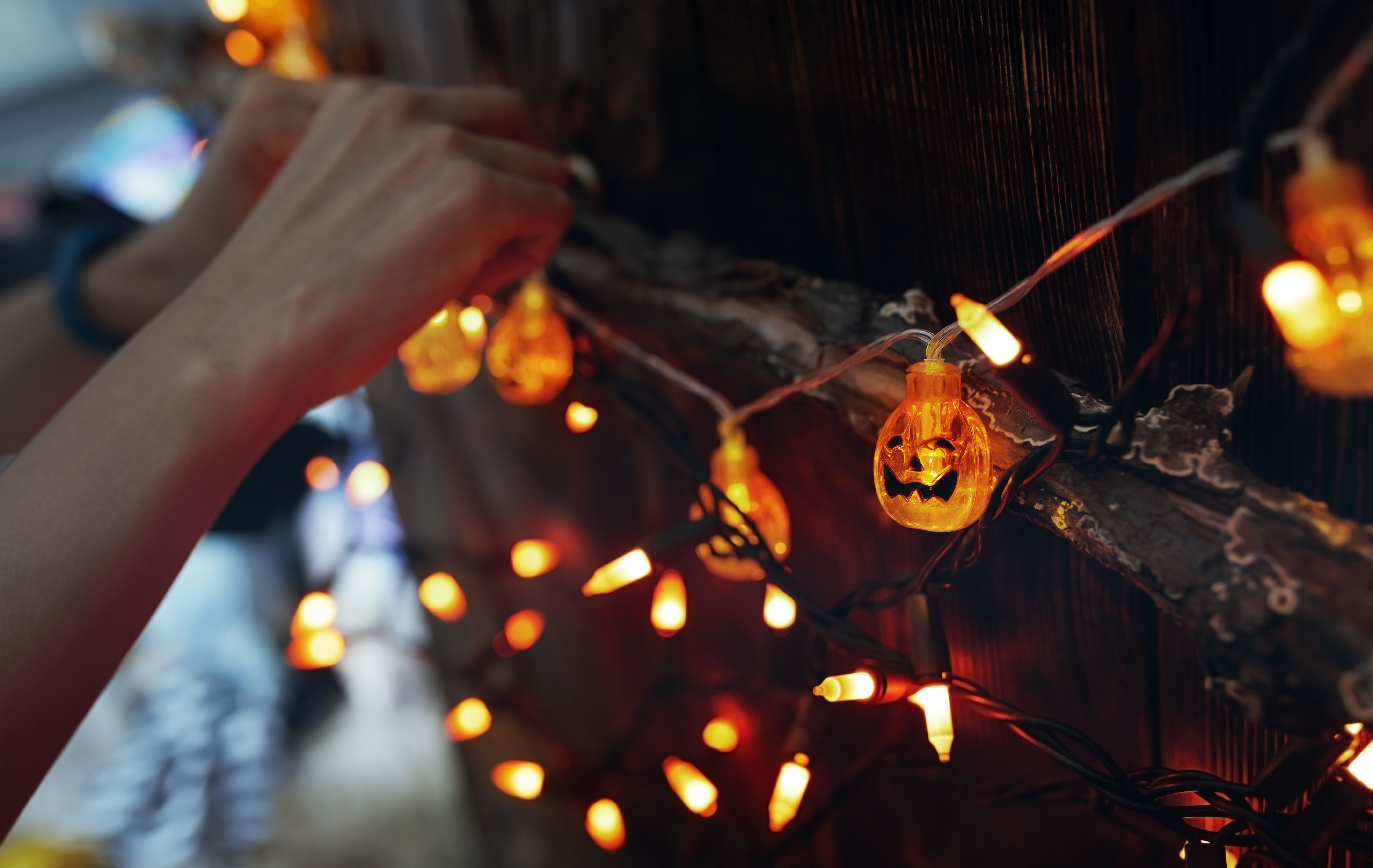 Halloween Lights Setup