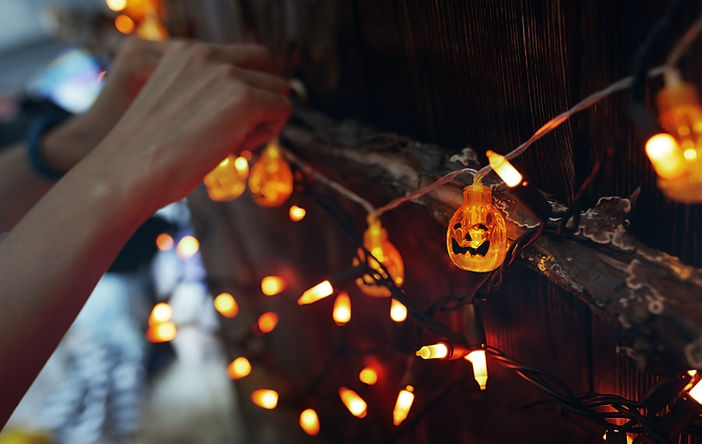Halloween Lights Setup