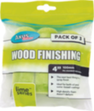 Axus Wood Finishing Rollers 6in 2pk