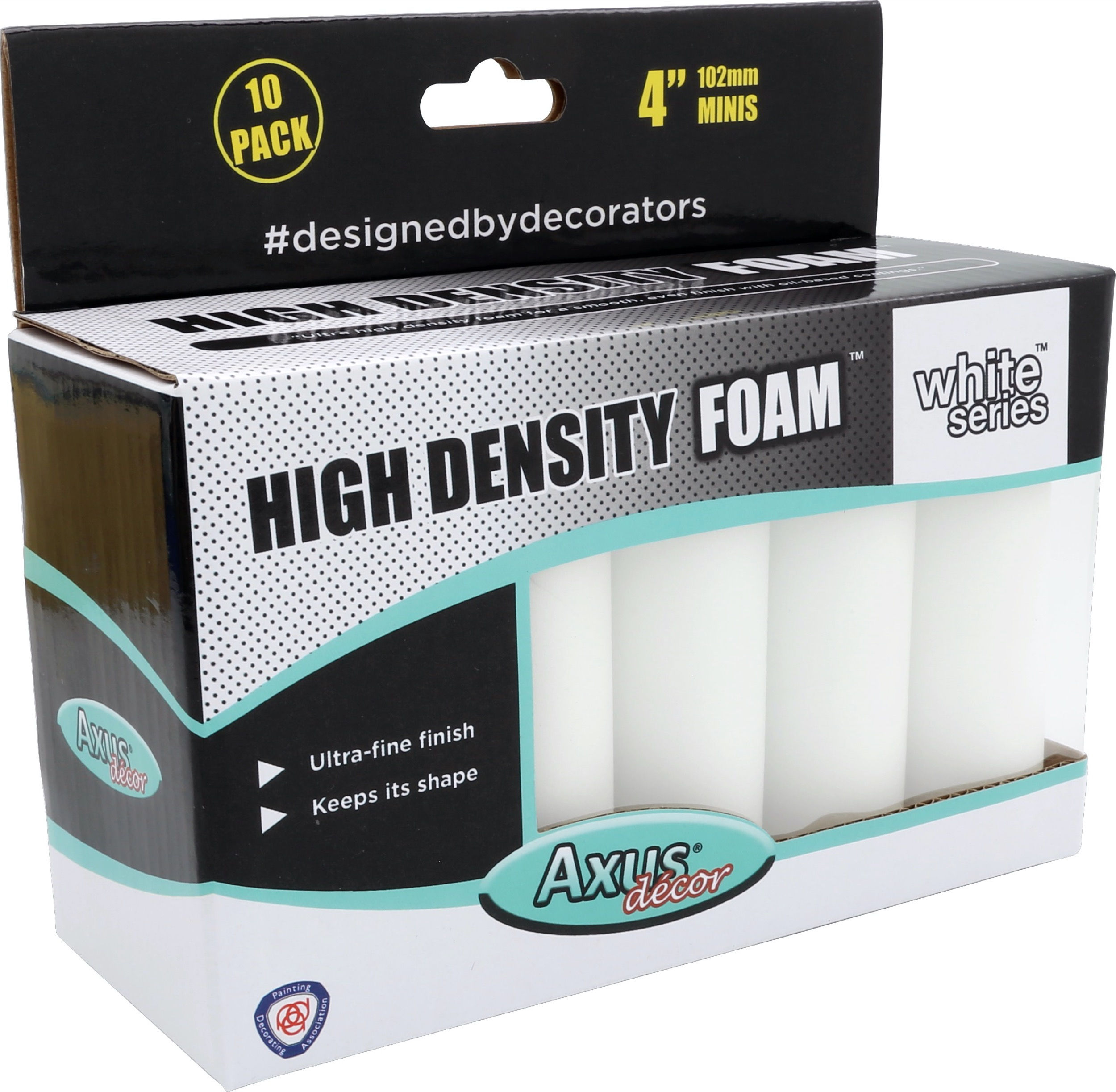 Axus HD Foam Rollers 4in 10pk