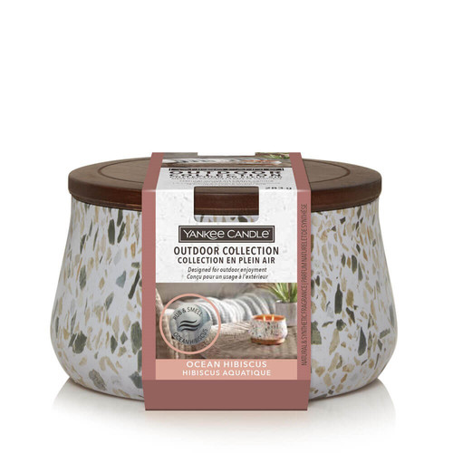 Yankee Candle Outdoor with Citronella Ocean Hibiscus American Groceries