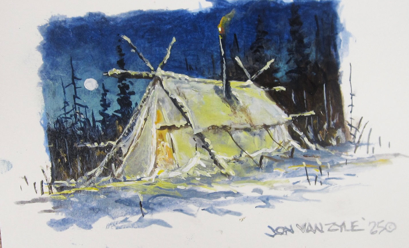 Wall Tent - Original Acrylic Sketch