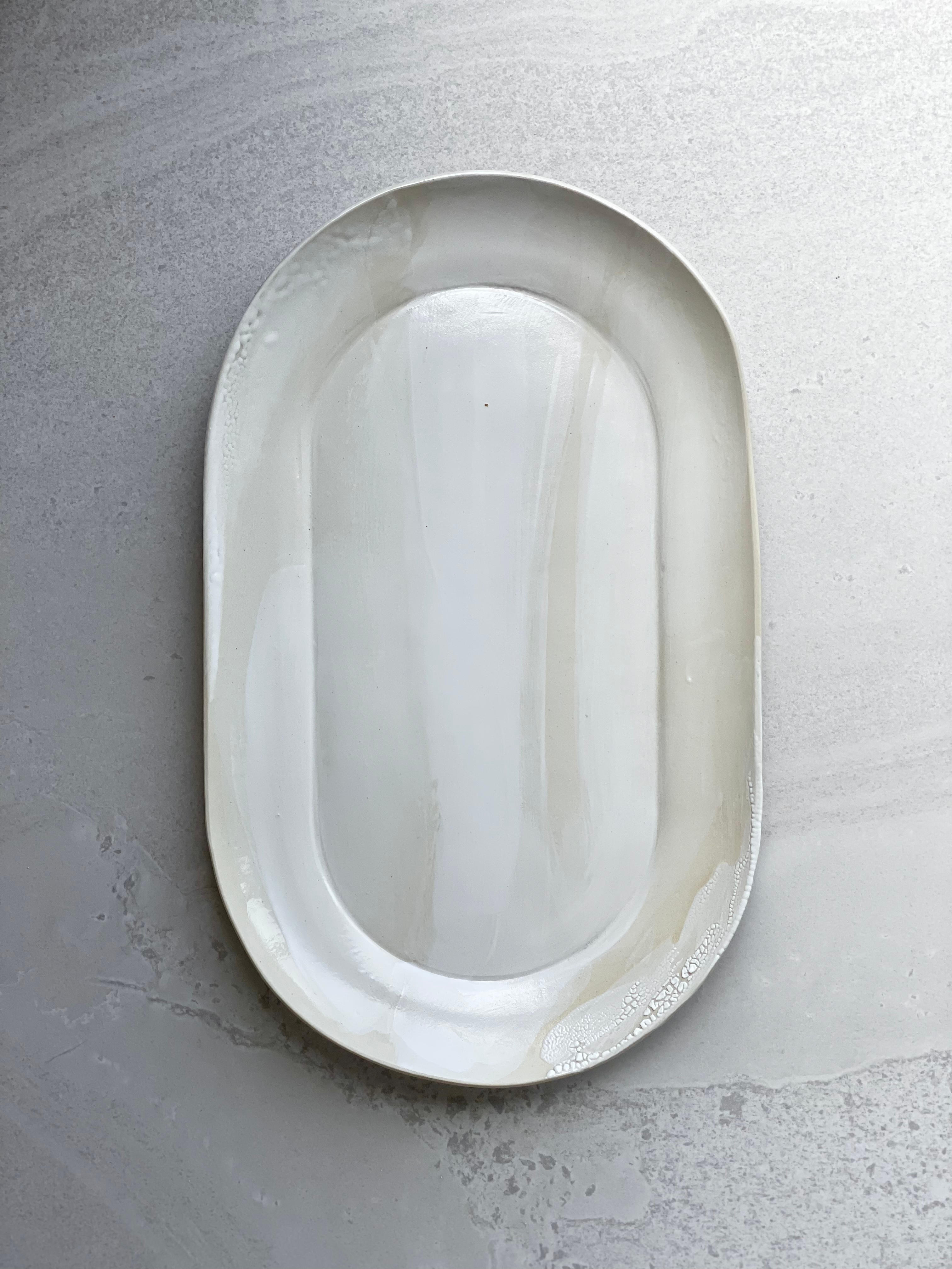 Oval Serving Dish — White