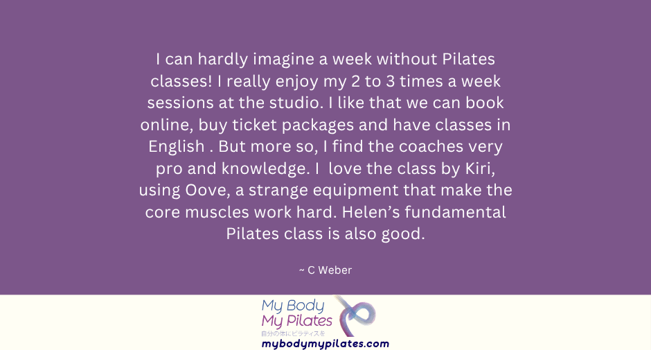 Clinical Pilates rehabilitation session in Tokyo focusing on mobility recovery at My Body My Pilates| Clinical Pilates Tokyo