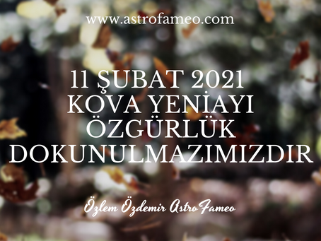 11 ŞUBAT KOVA YENİAYINA EŞLİK EDEN BİR TUTAM GEZEGEN