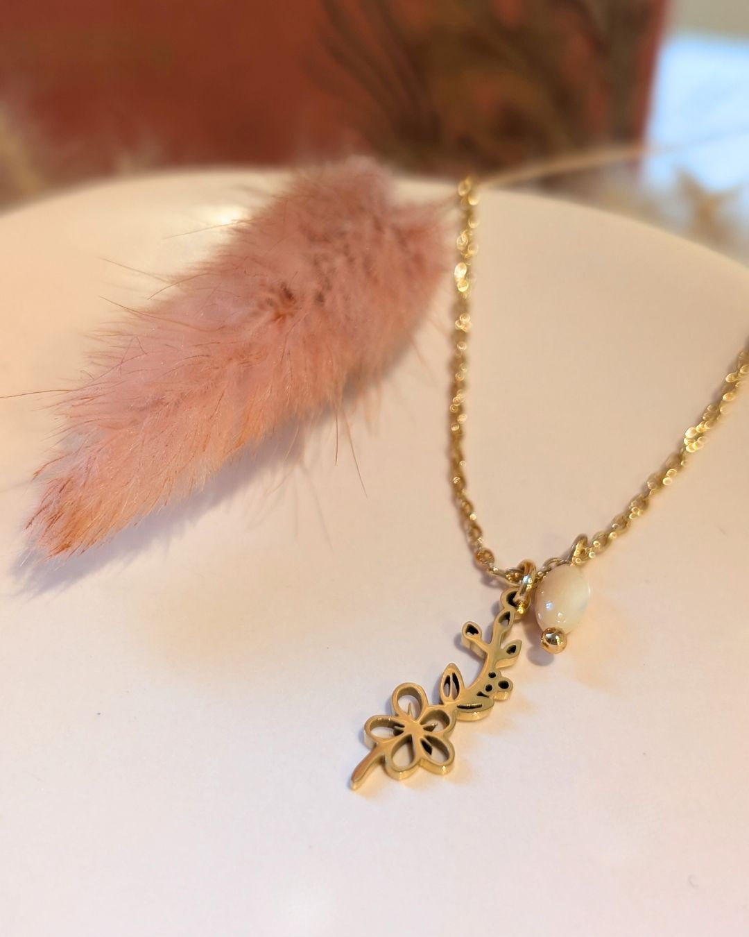 Collier Fleur de Naissance - Mai
