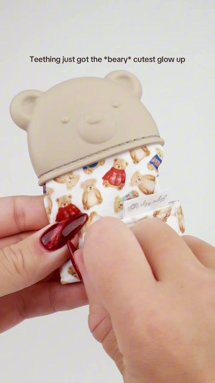 縮圖：Itzy Mitt® Teething Mittens - Brown Bear