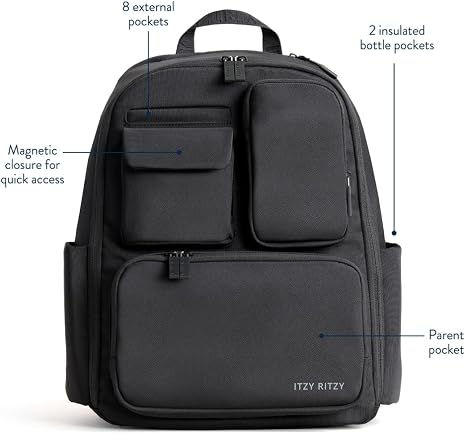 थंबनेल: Itzy Ritzy Belong Utility Backpack™ 17 Pockets w/Changing Pad