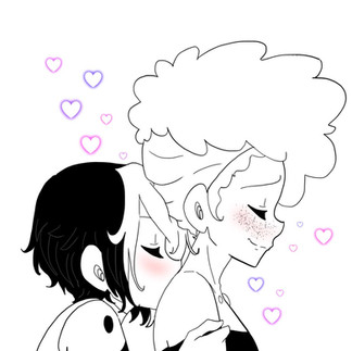 Ruby's soft kiss to Rosa