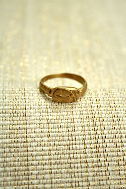 טבעת זהב רוח חשמונאים