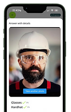 Digital Personal protective equipment check for EHS and Safety
