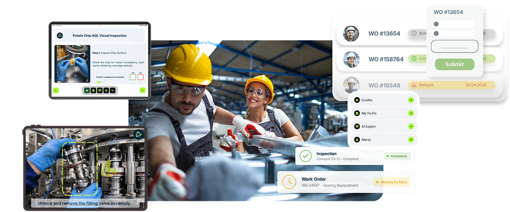 Digital Work Instructions for Connected Work in manufacturing
