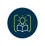 Knowledge management AI agent icon