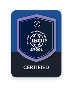 ISO 27001 Compliance certificate