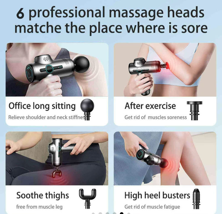 Thumbnail: Massage Gun with 6 replaceable Massage head 