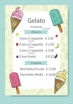 Gelato Menù n°2