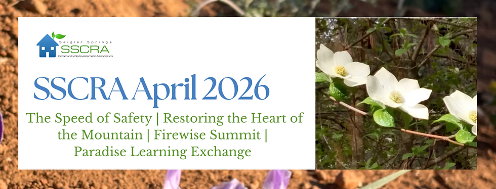 April News: Speed of Safety, Restoring the Heart of the Mountain, WERP Kickoff, Firewise Summit, Paradise Learning Exchange