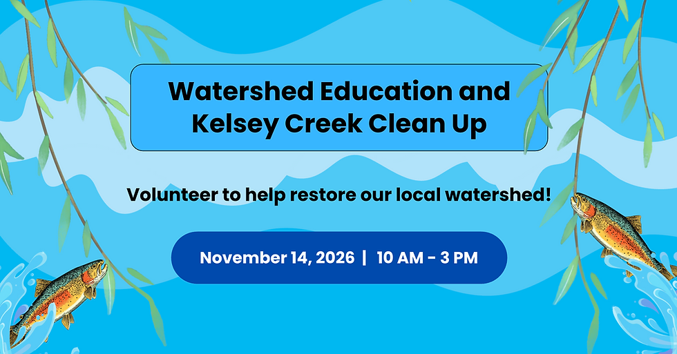 Watershed Education and Kelsey Creek Clean Up