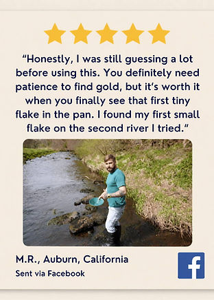 Customer review of the California gold prospecting bundle