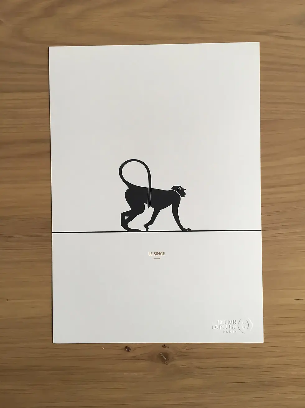 Miniature : Détail d'un poster représentant un petit singe
