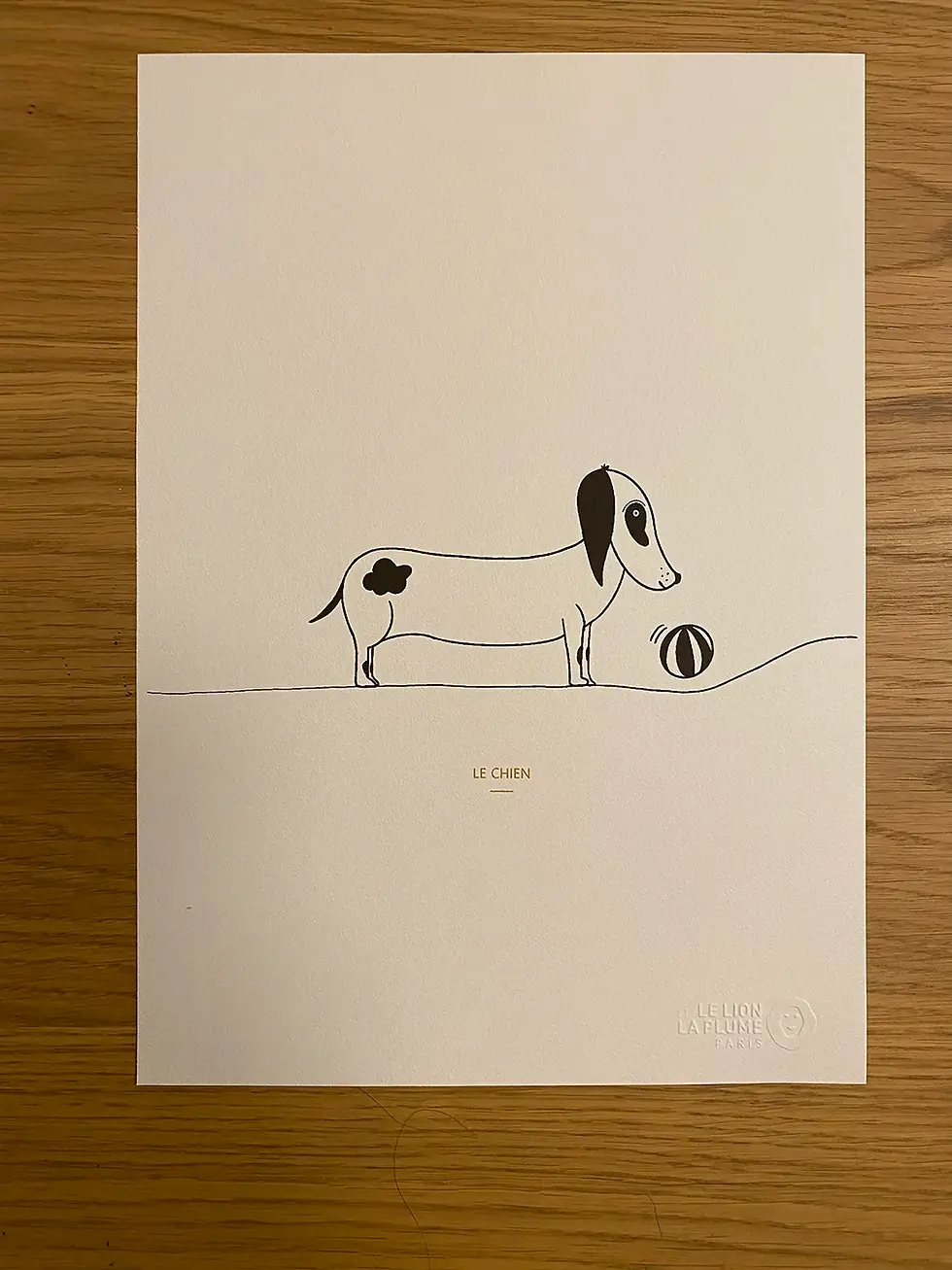 Miniature : Détail d'une affiche représentant un petit chien