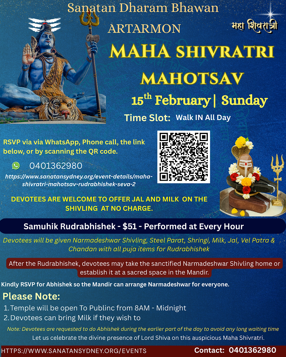 Maha Shivratri Mahotsav & Rudrabhishek Seva