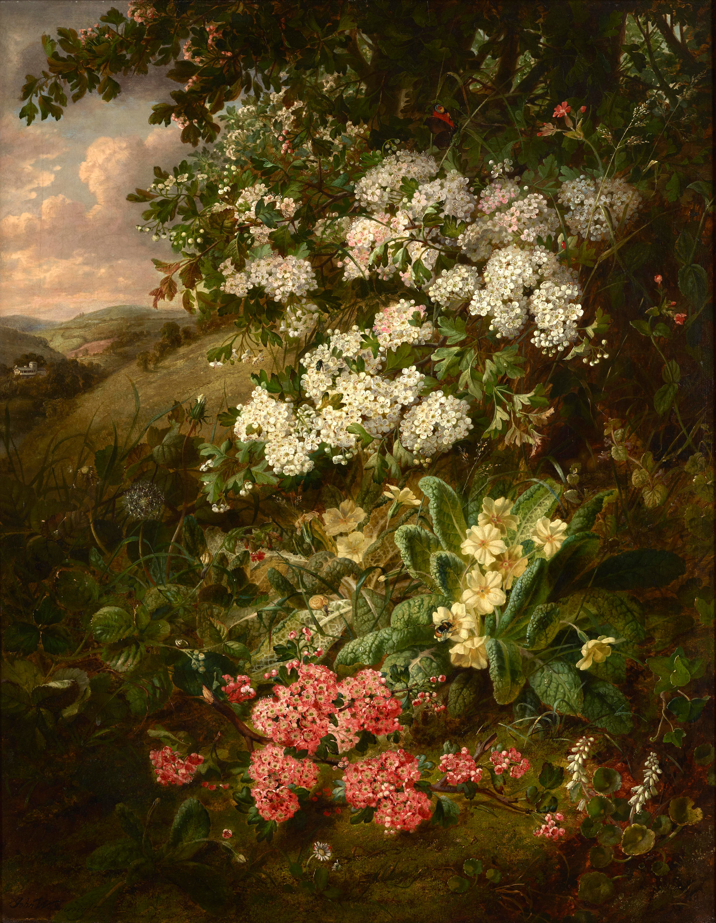 JOHN WAINWRIGHT, John Wainwright - Spring Flowers | Victorian Art For Sale