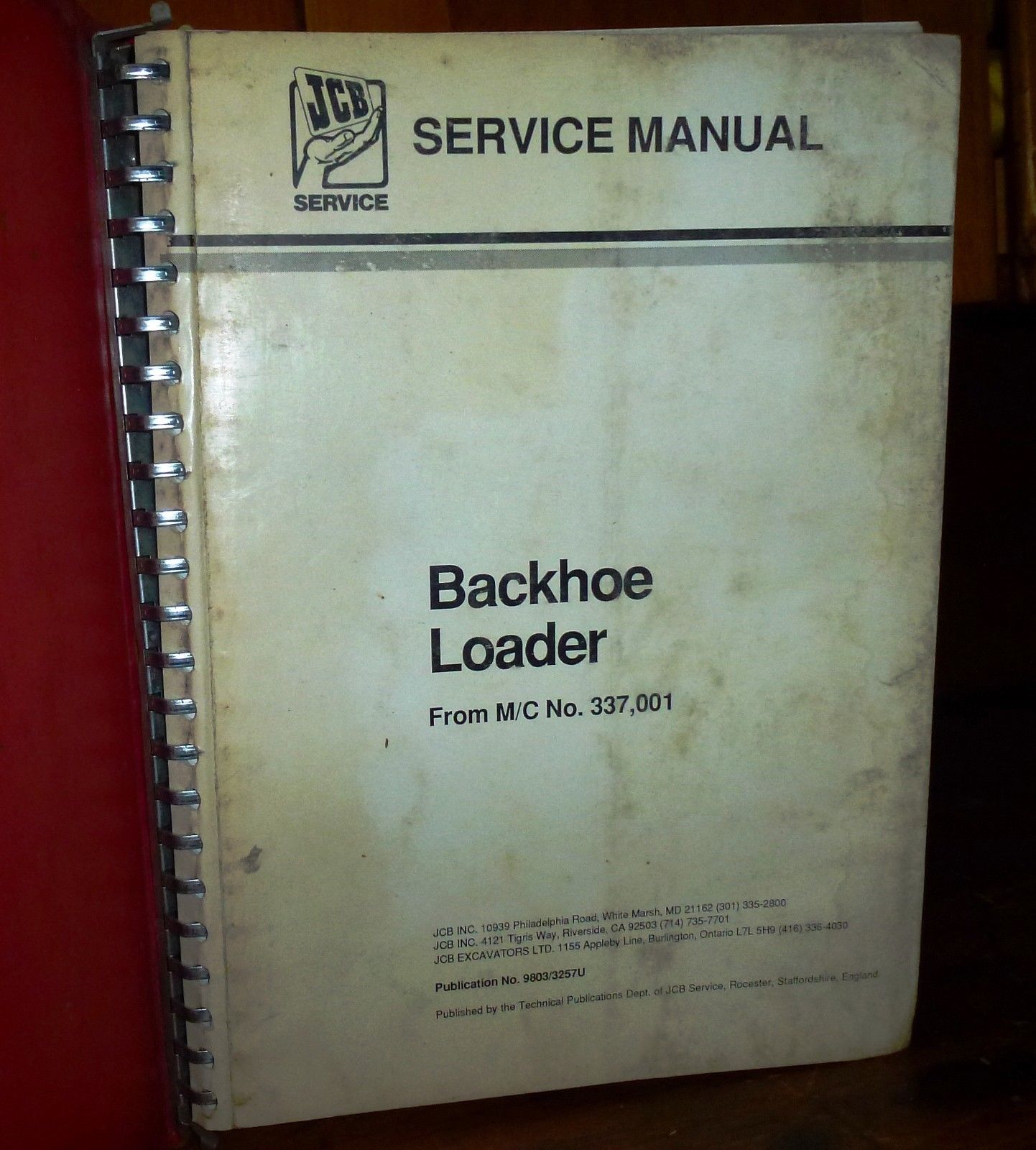 JCB manuales de taller, JCB Service Manuals